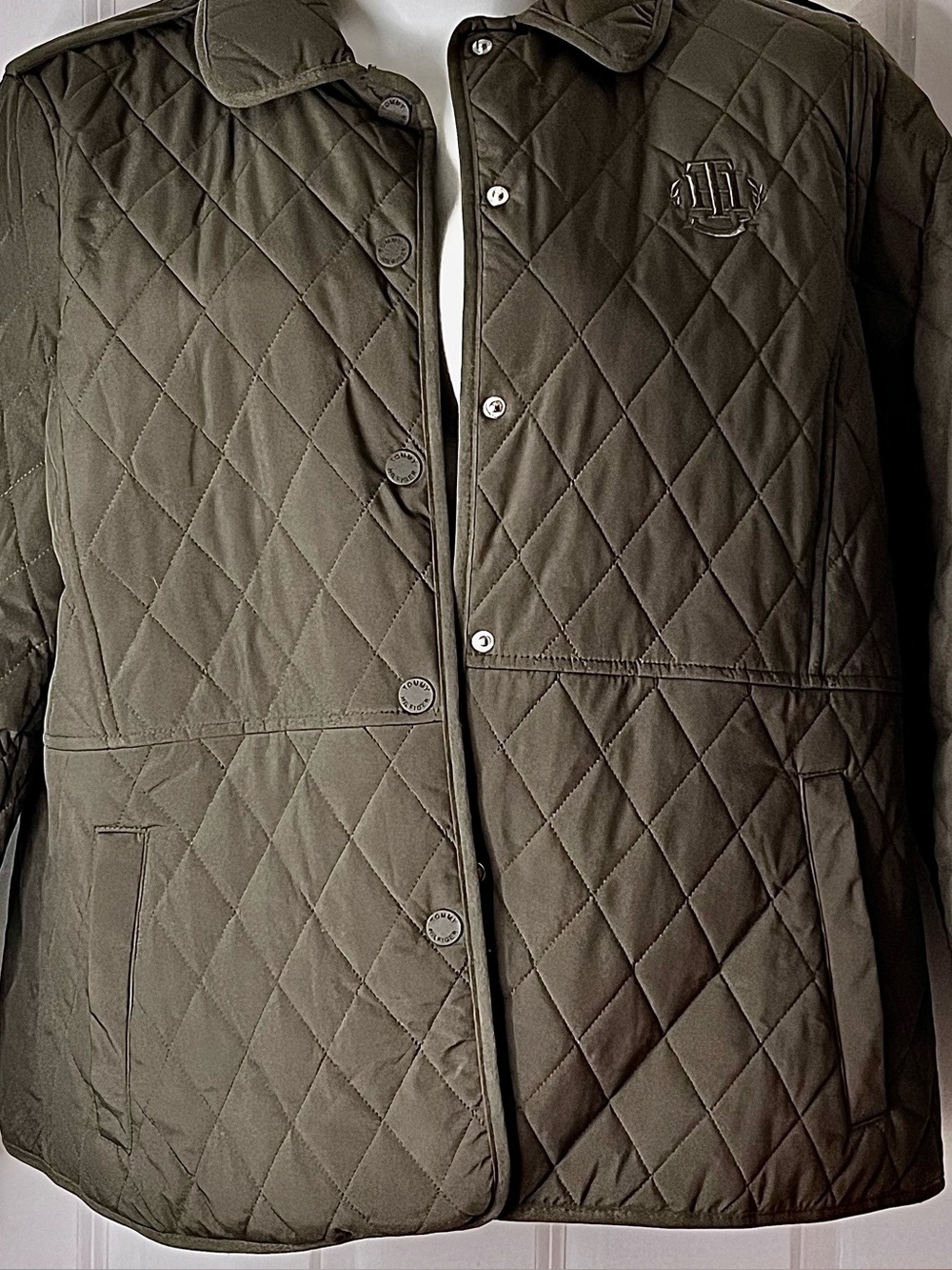 Tommy Hilfiger Olive Quilted Lightweight Jacket